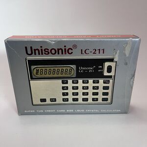 Vintage Unisonic LC-211 Credit Card Calculator - DOES NOT WORK